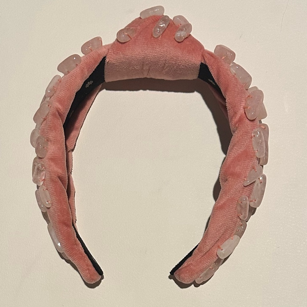 Rose quartz headband